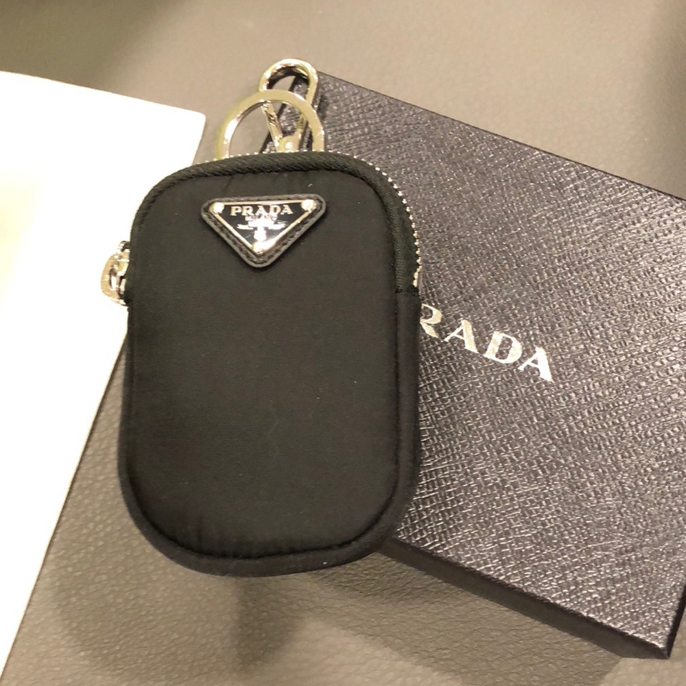 Prada Black Key & Card Holder